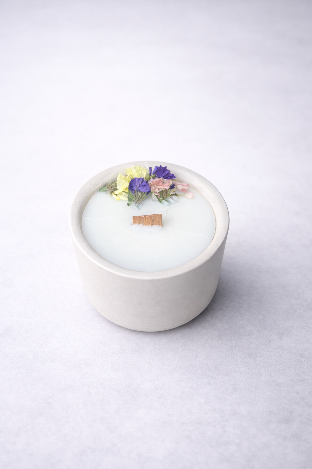 Small 120g Hand-Poured Candle in a Handmade Pot