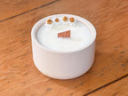 Large 220g Hand-Poured Candle in a Handmade Pot