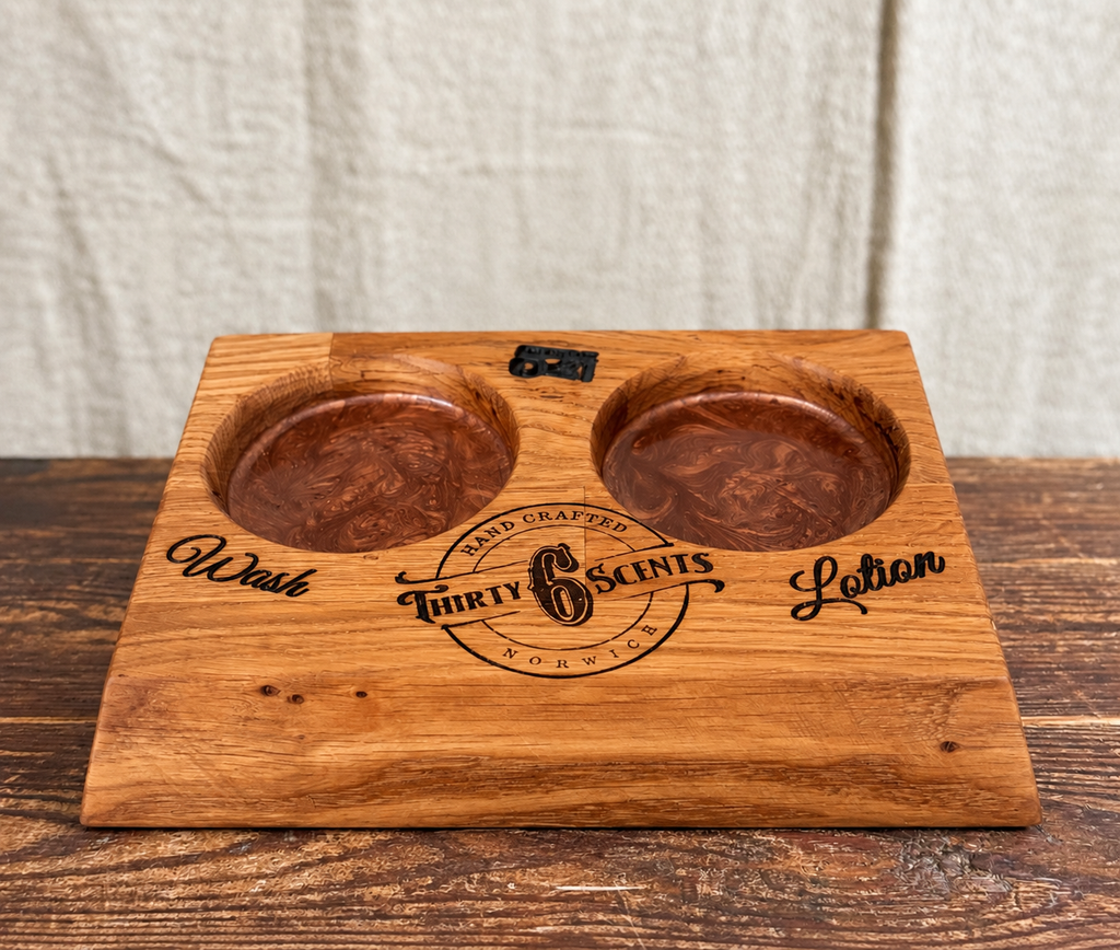 Handmade Wooden Hand Wash & Lotion Holder