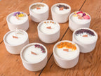 Large 220g Hand-Poured Candle in a Handmade Pot