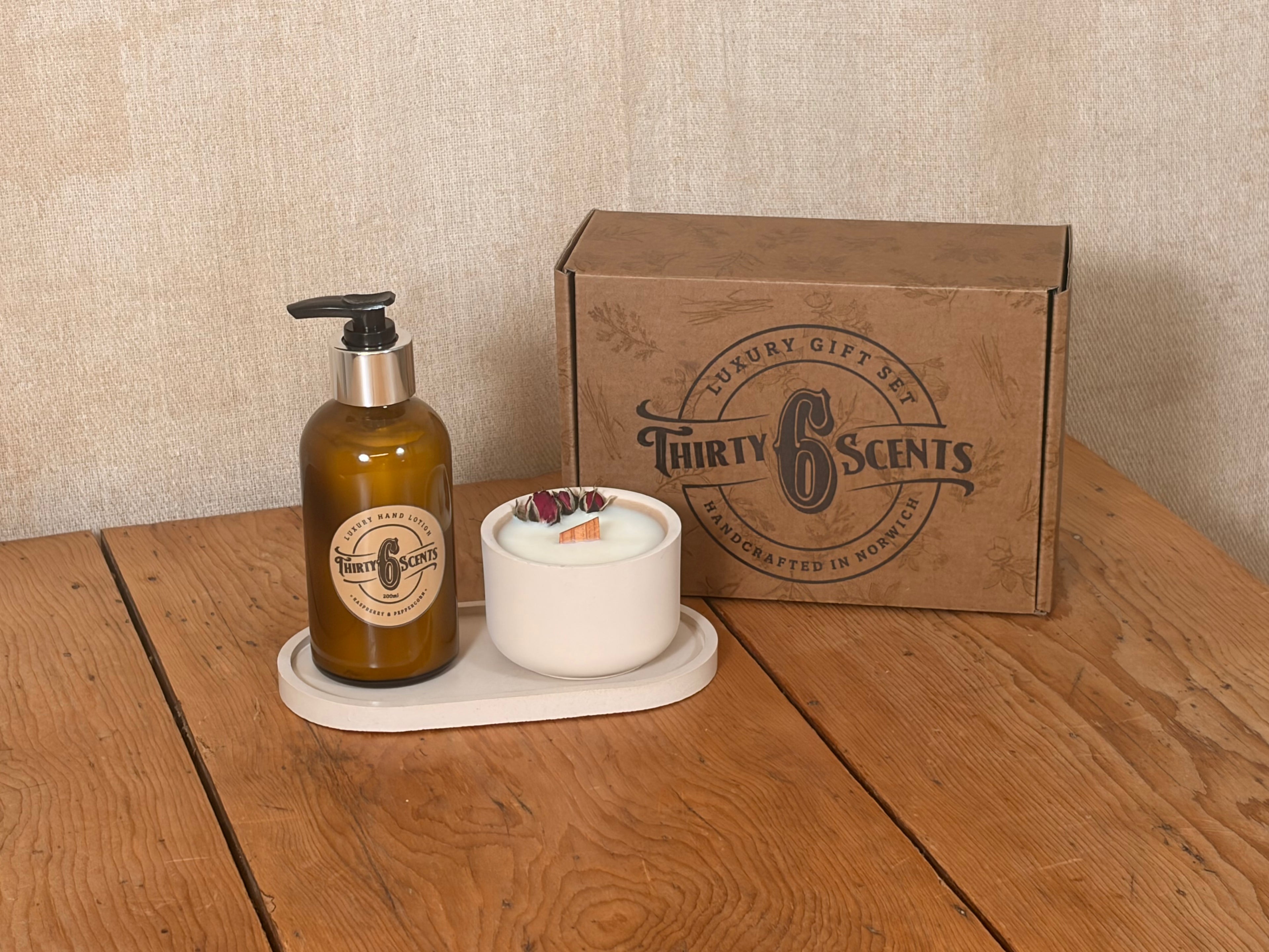 120g Candle and Hand Lotion/Wash Gift Set