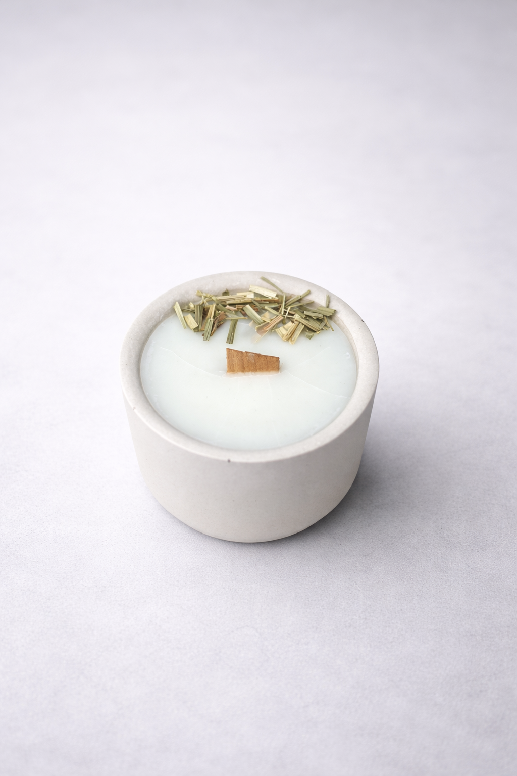 Small 120g Hand-Poured Candle in a Handmade Pot