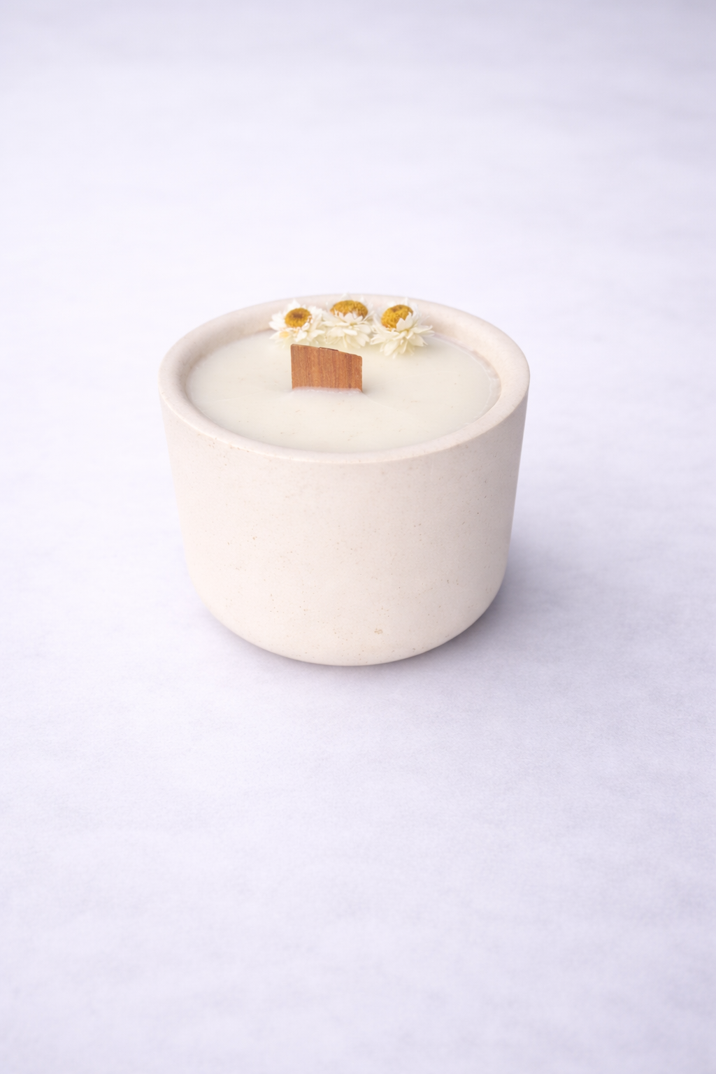 Large 220g Hand-Poured Candle in a Handmade Pot