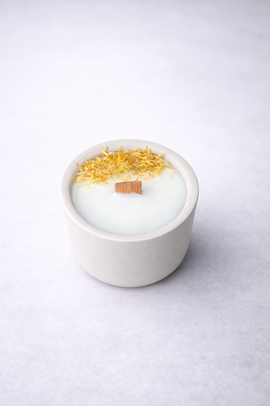 Small 120g Hand-Poured Candle in a Handmade Pot