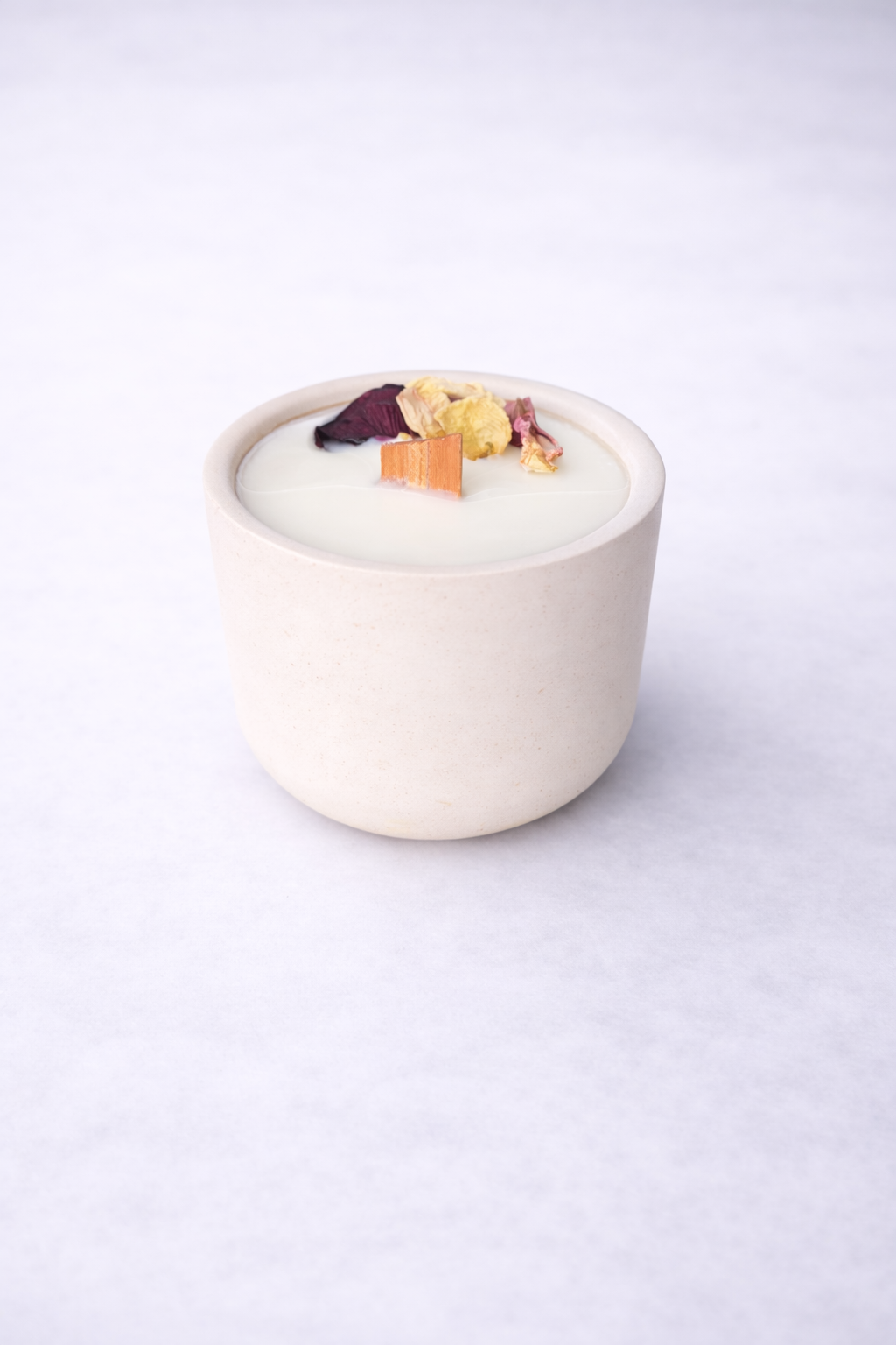 Large 220g Hand-Poured Candle in a Handmade Pot