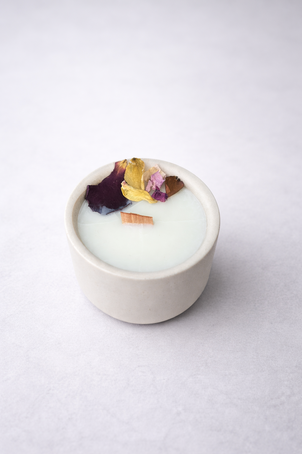 Small 120g Hand-Poured Candle in a Handmade Pot