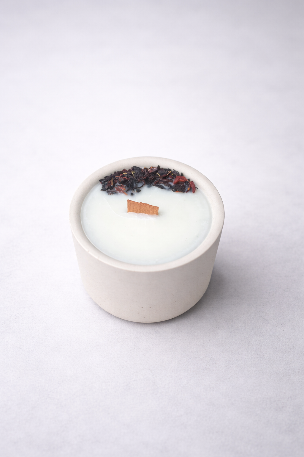 Small 120g Hand-Poured Candle in a Handmade Pot