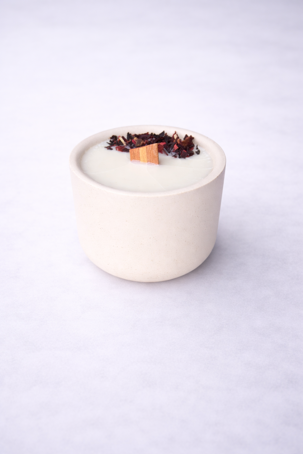 Large 220g Hand-Poured Candle in a Handmade Pot