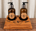 Handmade Wooden Hand Wash & Lotion Holder
